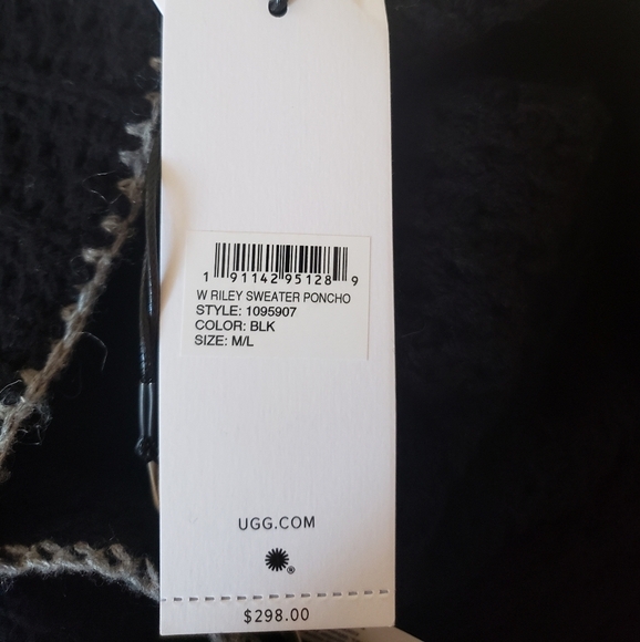 UGG Riley Sweater Poncho Cardigan Sweater - Picture 6 of 6